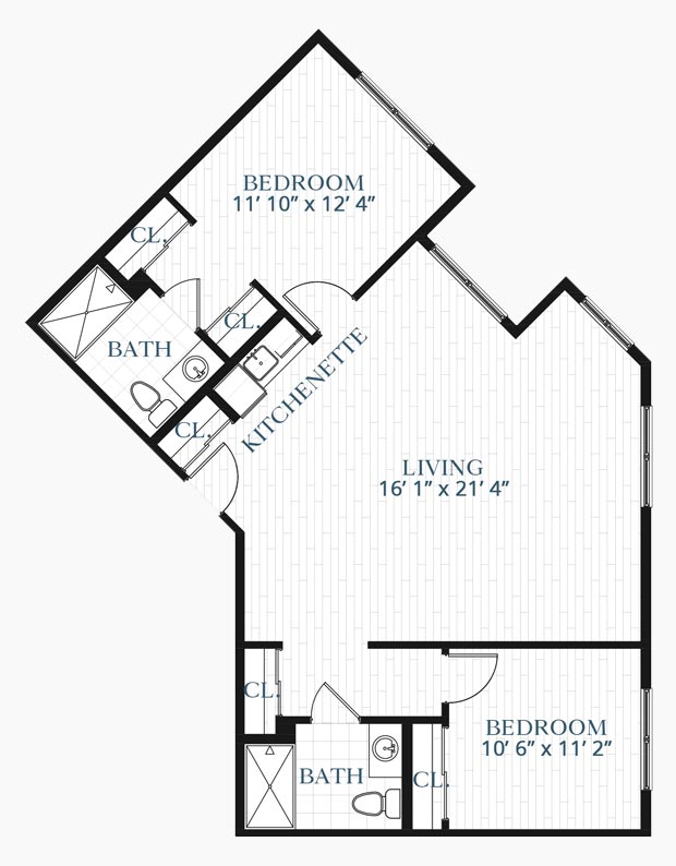 Assisted Living 2 Bedroom